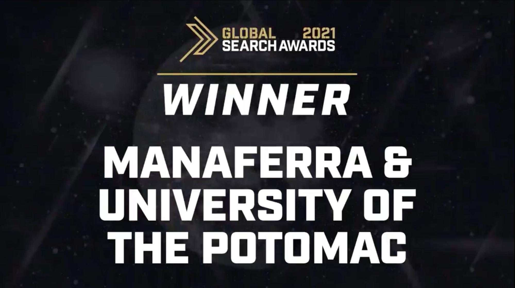 Manaferra Wins “Best Use of Search” award at Global Search Awards